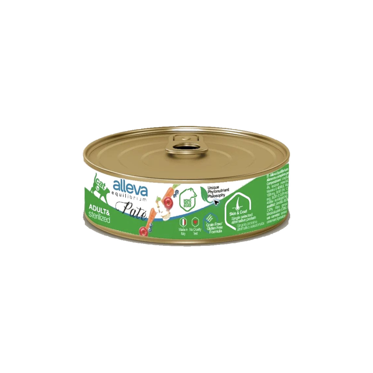 Alleva Equilibrium Cat WET PATE Sterilized Boar 85 g - 12 pezzi