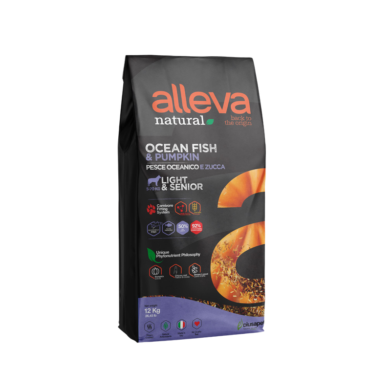 Alleva Natural Ocean Fish & Pumpkin Light & Senior
